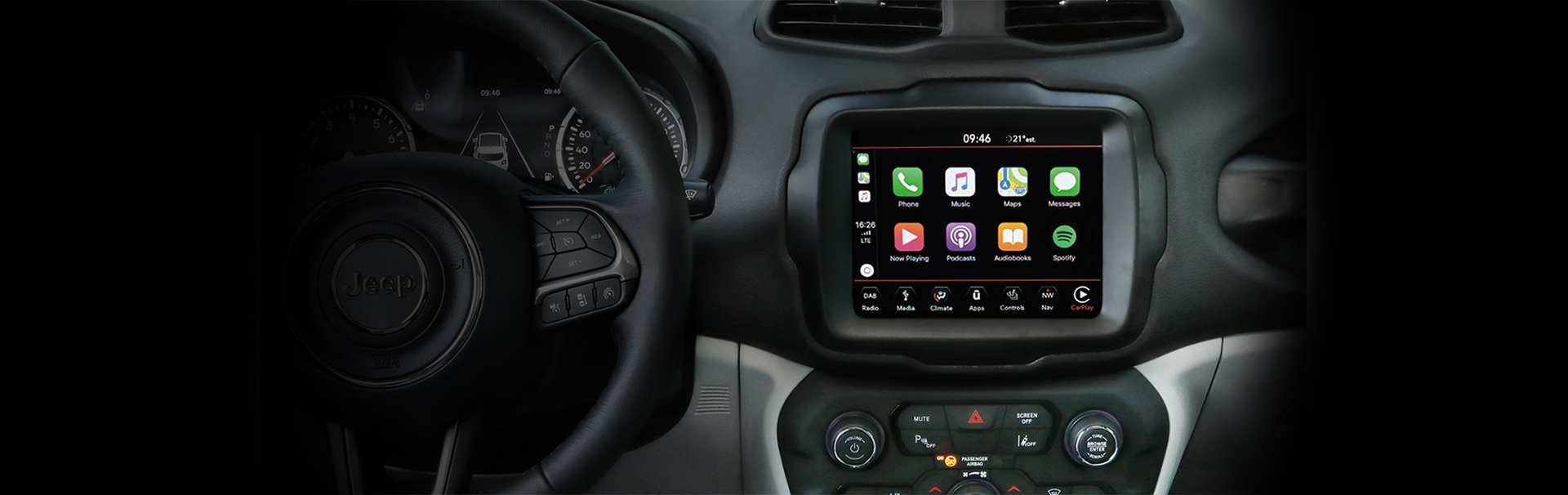 Jeep® Renegade - Technologie - Apple Carplay (tabs)