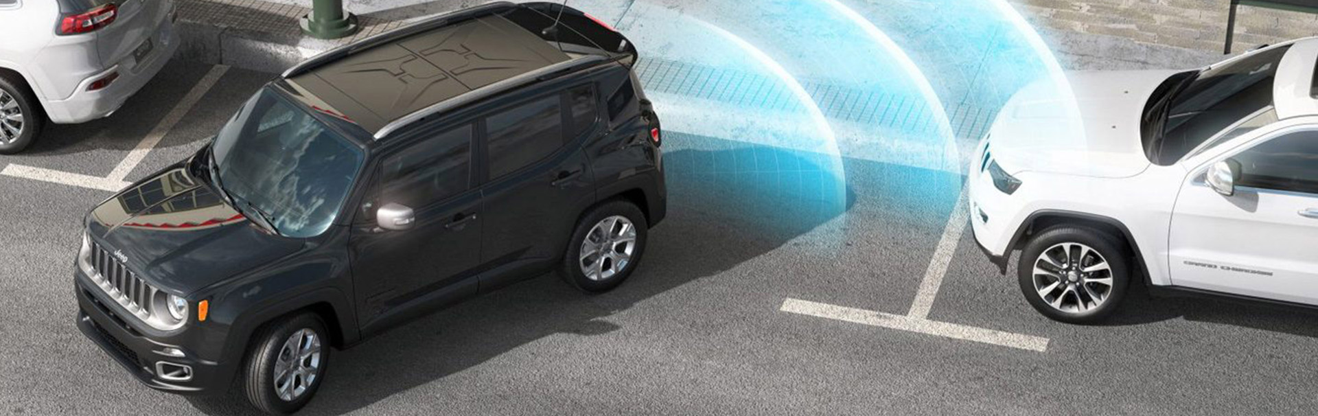 Jeep® Renegade - Sécurité - Assistance arrière au stationnement (tabs)