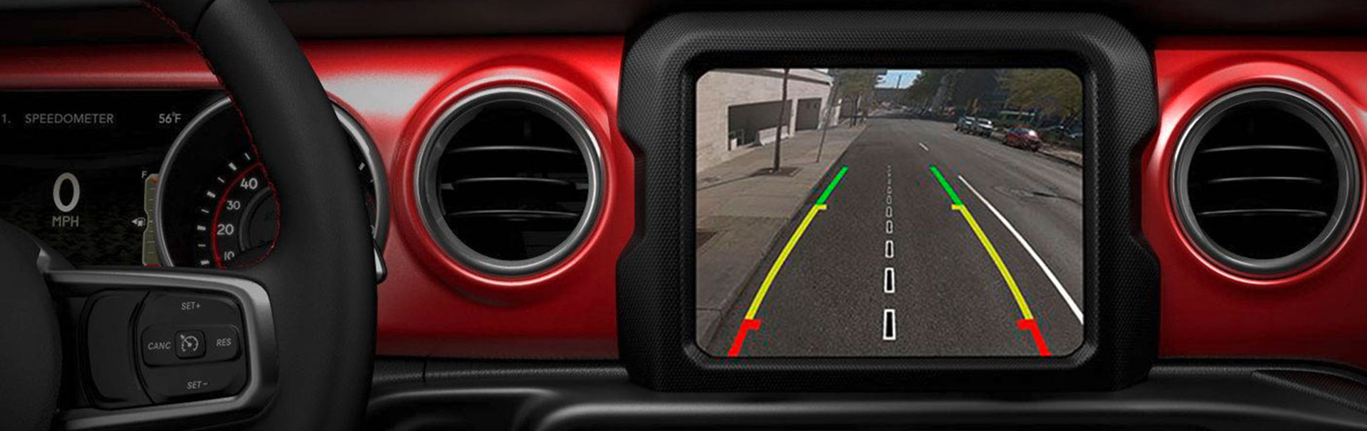Jeep® Wrangler Sécurité - Tabs - Caméra de recul parkview®