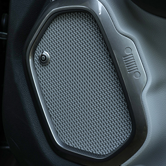 Effet métal autour des haut-parleurs de porte