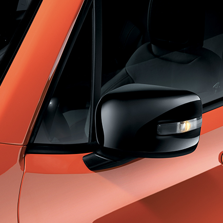 Rétroviseurs extérieurs noir brillants