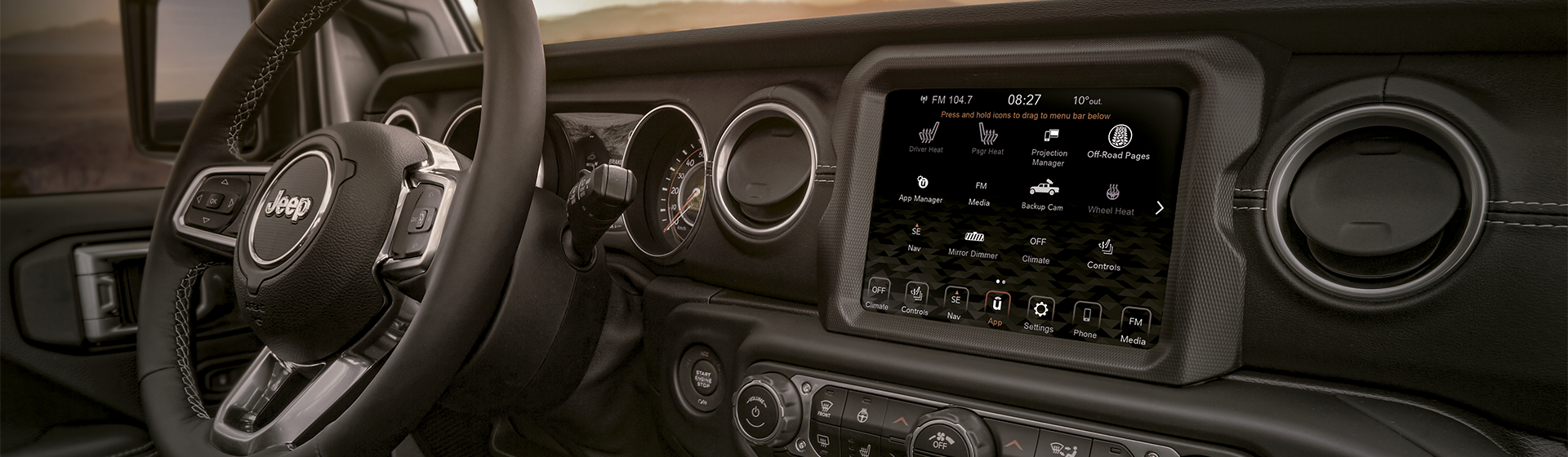 jeep gladiator interieur